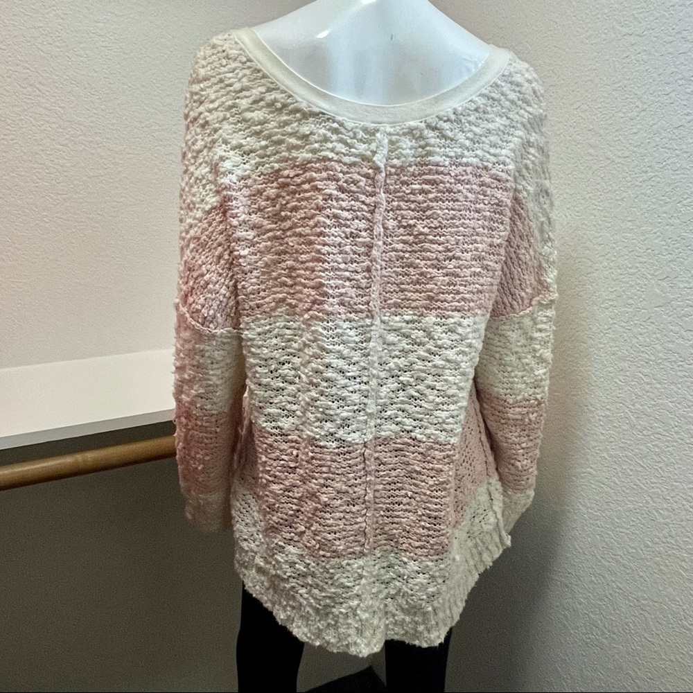 Free People • Striped Songbird Rugby Sweater Sz M - Picture 5 of 8